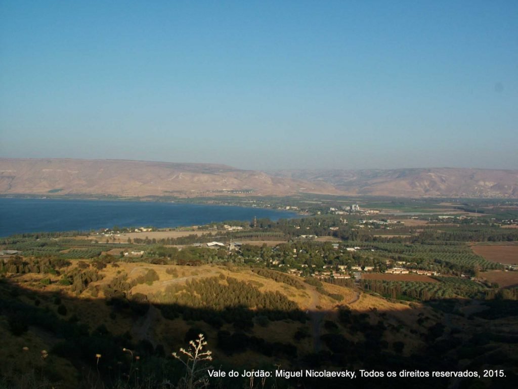 O Mar da Galileia e o Vale do Jordao