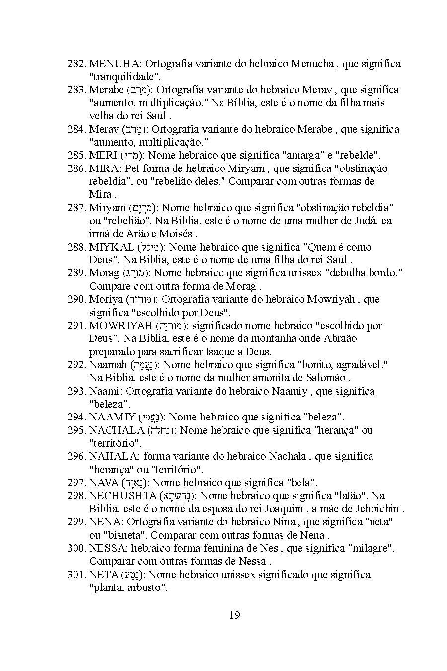 Nomes Hebraicos Variações Transliteração e Significados eBook Page