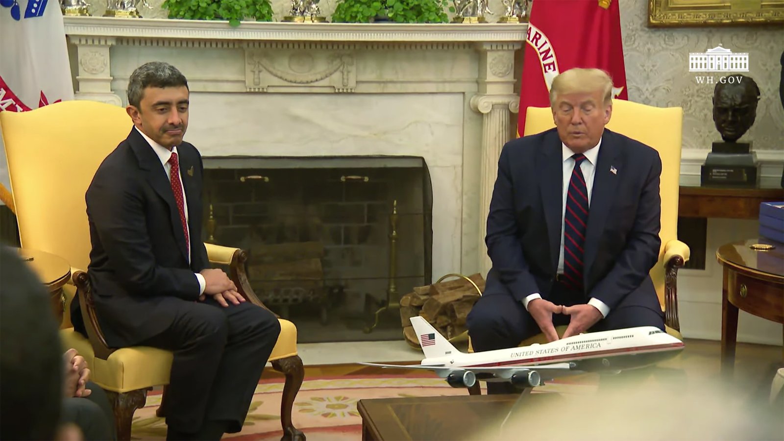 Donald Trump and Abdullah Bin Zayed
