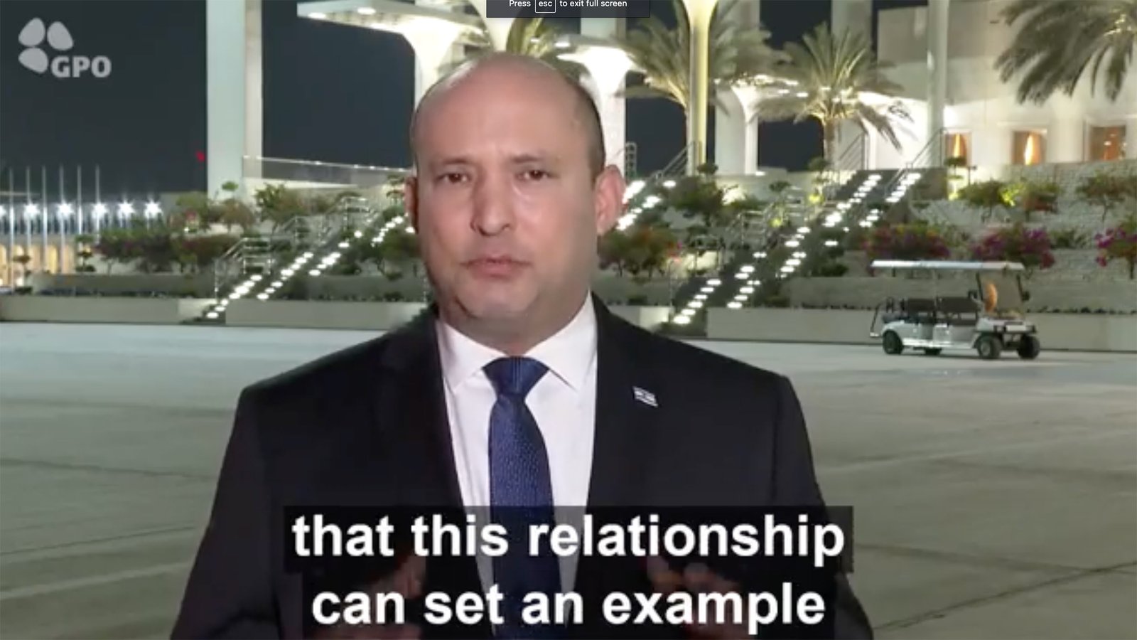 Naftali Bennett Israel PMO GPO