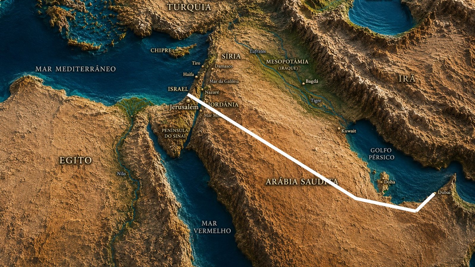 Corredor Energetico Emirados Arabes Unidos e Israel