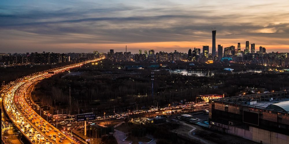 px Beijing skyline from northeast th ring road