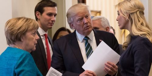 Angela Merkel Jared Kushner Donald Trump Ivanka Trump