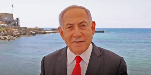 Benjamin Netanyahu no Litoral Twitter de Netanyahu