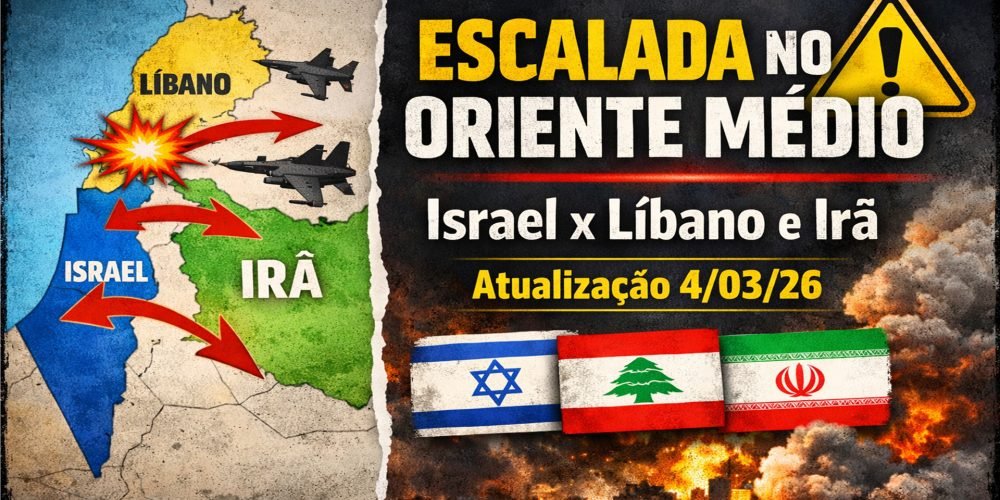 Conflito no Oriente Médio • Israel em ofensiva no Líbano e Irã — Últimas notícias 4/03/2026
