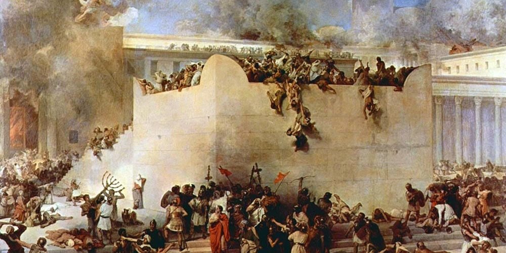 Destruicao Templo Francesco Hayez
