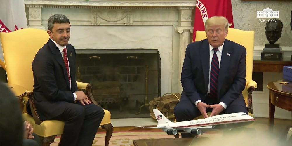 Donald Trump and Abdullah Bin Zayed