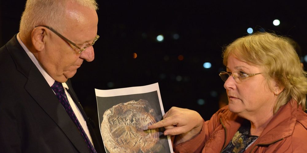Eilat Mazar with Reuven Rivlin