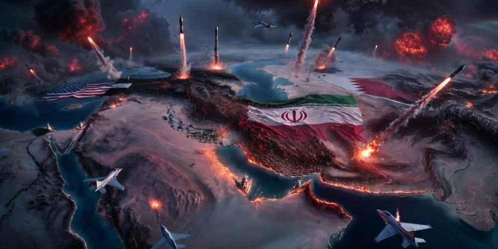 Irã em chamas dispara contra todos menos contra israel