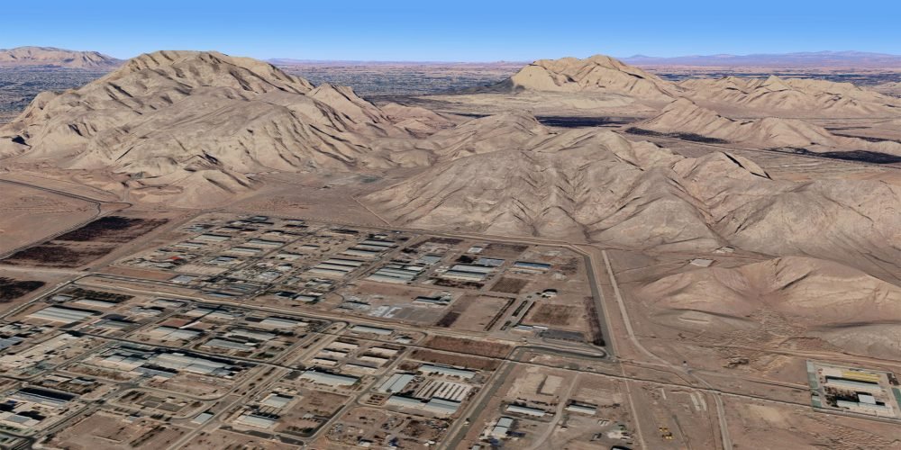 Usina Nuclear de Isfahan no Ira Imagem Google Earth