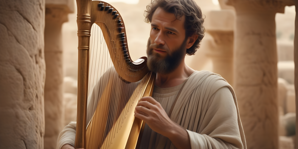 david with harp in ancient israel (2)