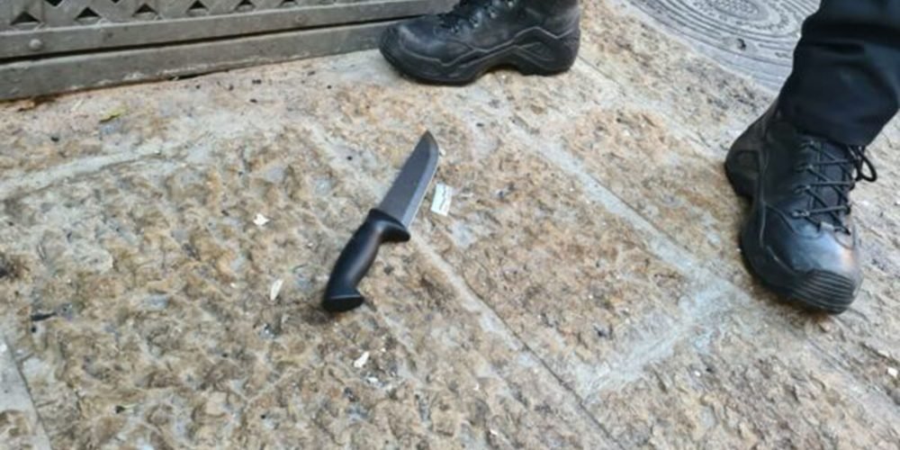 faca usada pelo terrorista em jerusalem