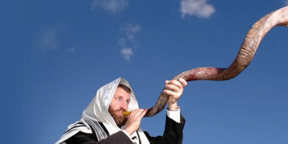 Shofar de Antílope Usado na Festa de Rosh Hashanah