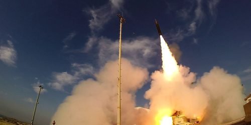teste de sistema de defesa em Israel